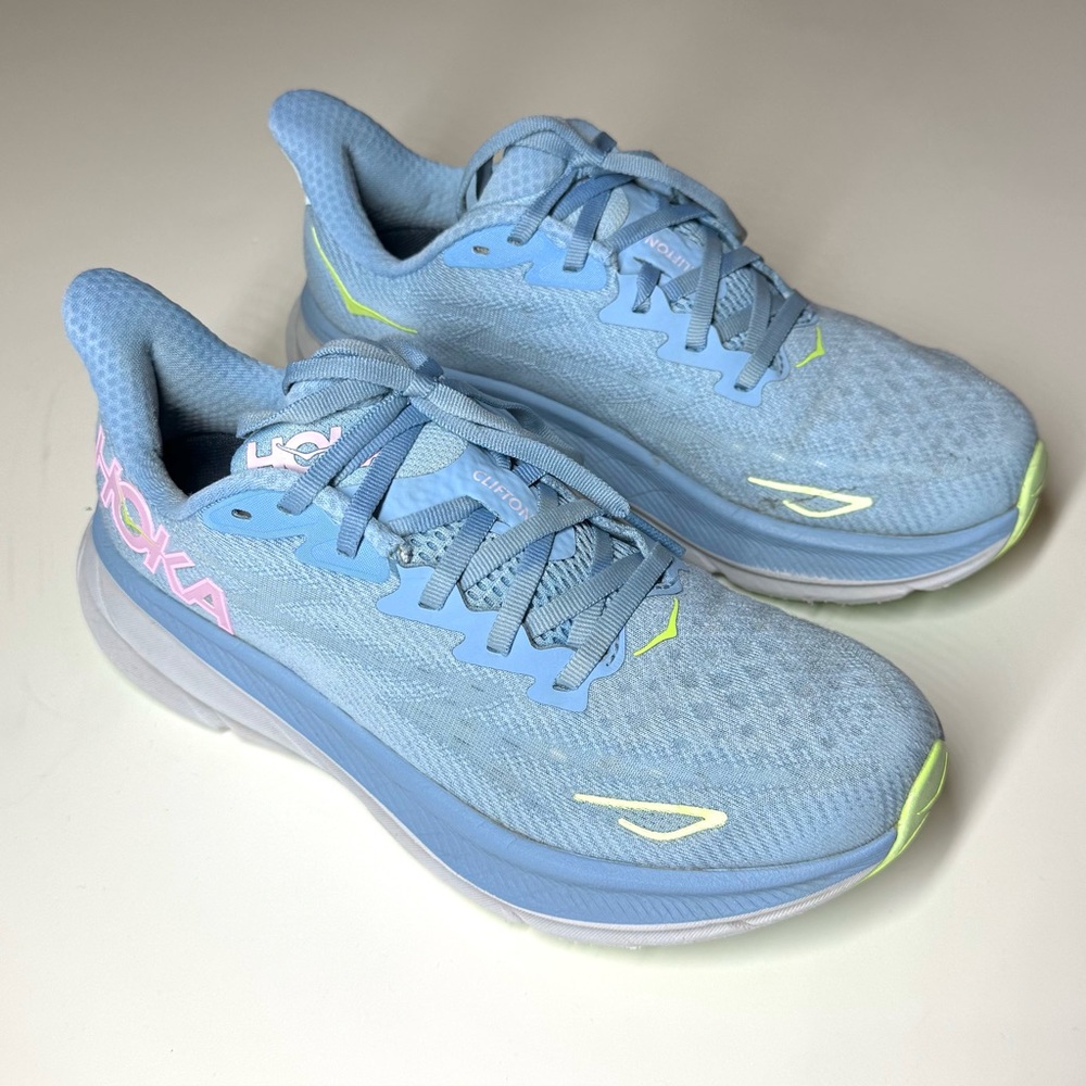 Hoka Blue and Pink Women's Sneakers